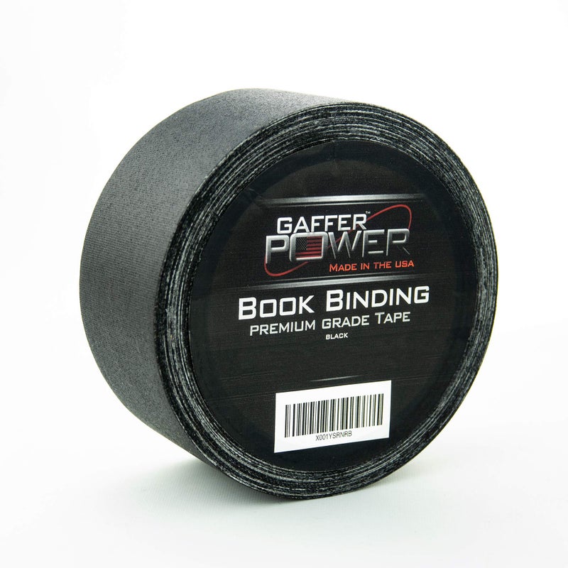 Gaffer Power Black Bookbinding Tape - 2" x 15 Yards | Durable, Acid-Free, American Made Repair Tape for Books, Scrapbooks, and Documents - Image 2